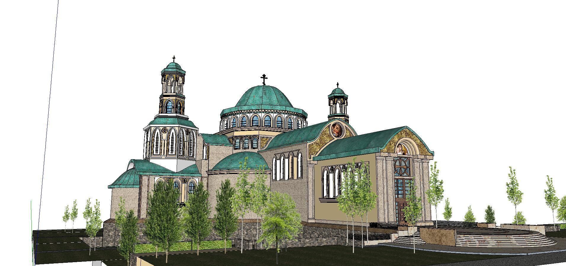 Architecture-Religion-God-Culture-Temple-062 church with dome... 3D model_1