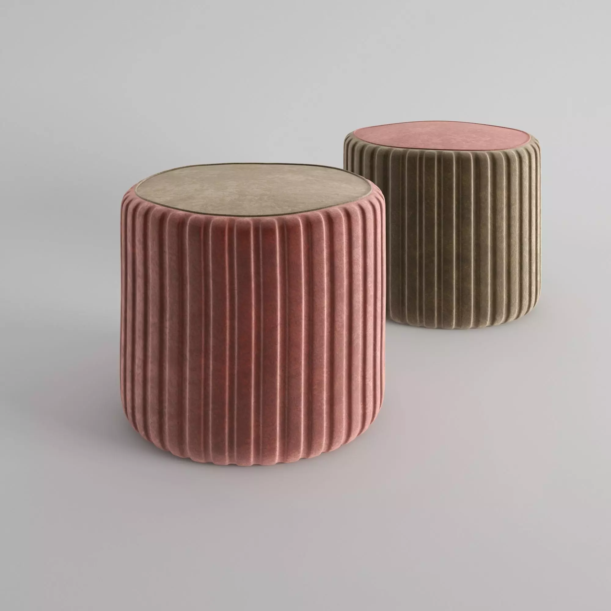Coomba Cylinder Pouf 3D model_0