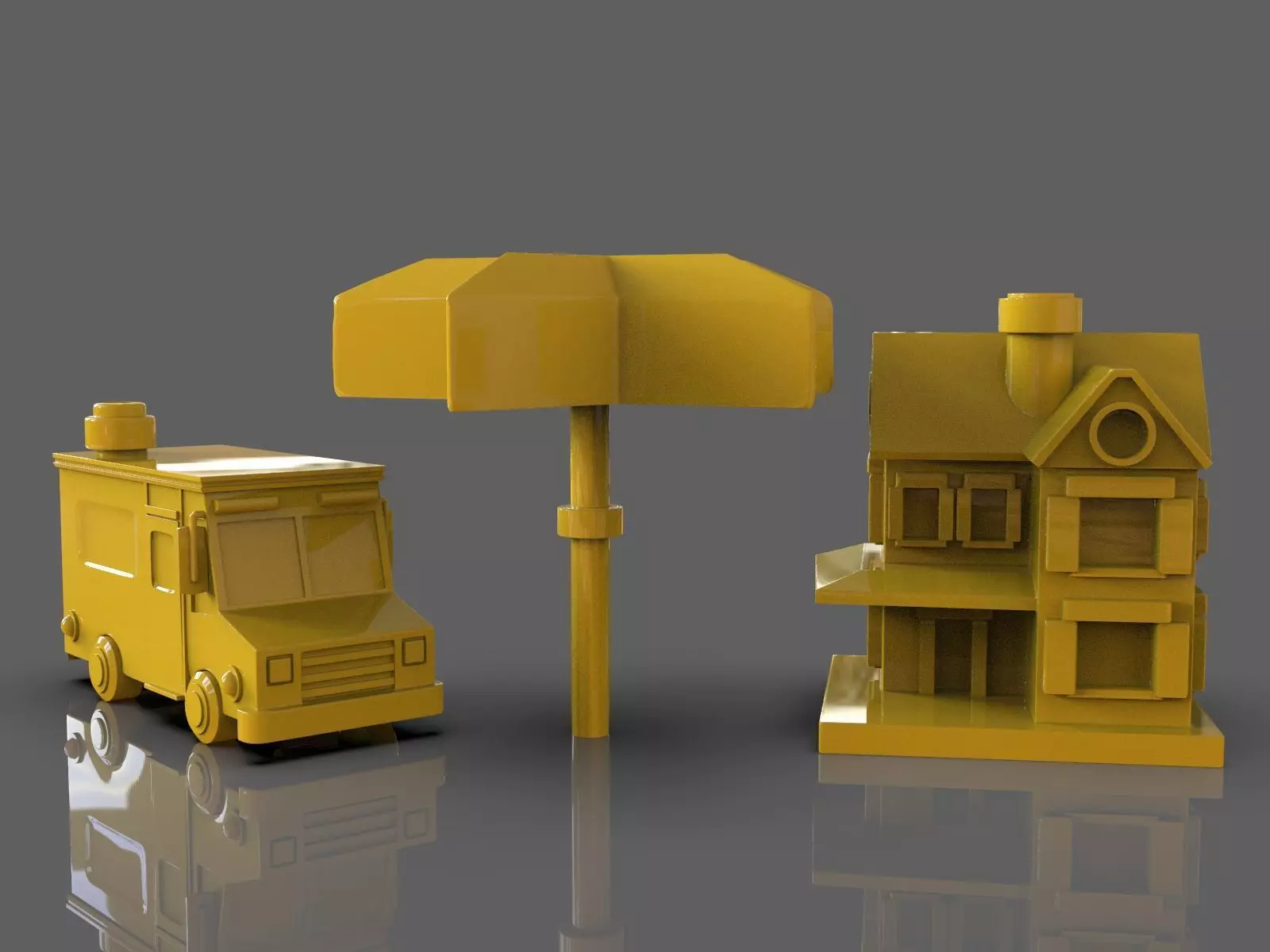 Restaurant Figurines Pack 3D print model