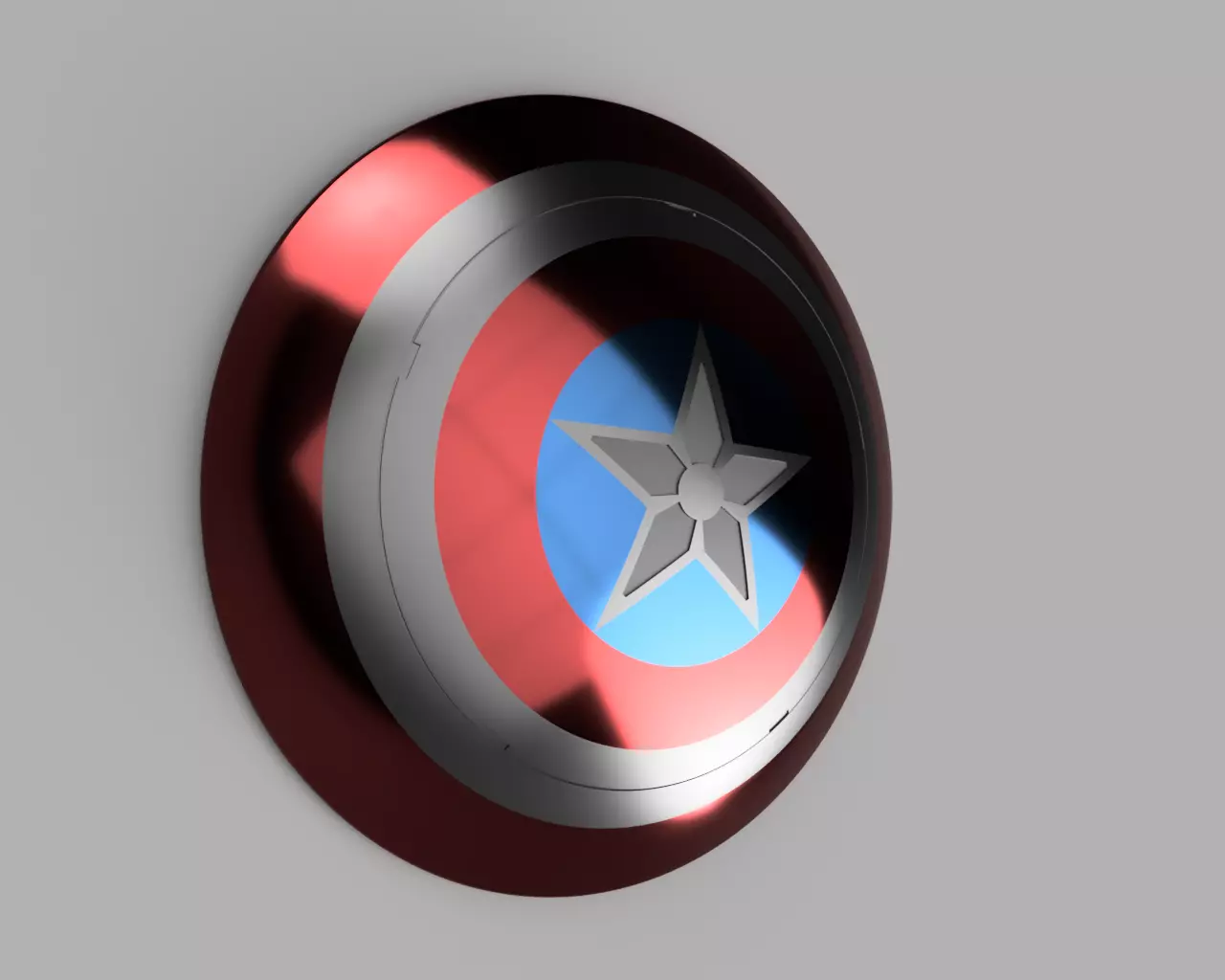 winter soldier captain america shield 3D print model