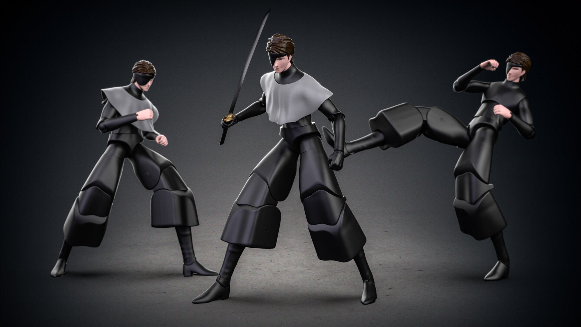 Sosuke Aizen Action Figure 3D print model_2