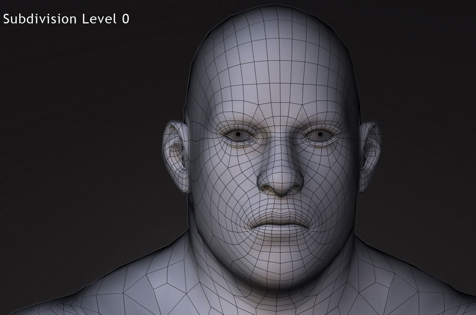 Male Base Heavy Rig Low-poly 3D model_21