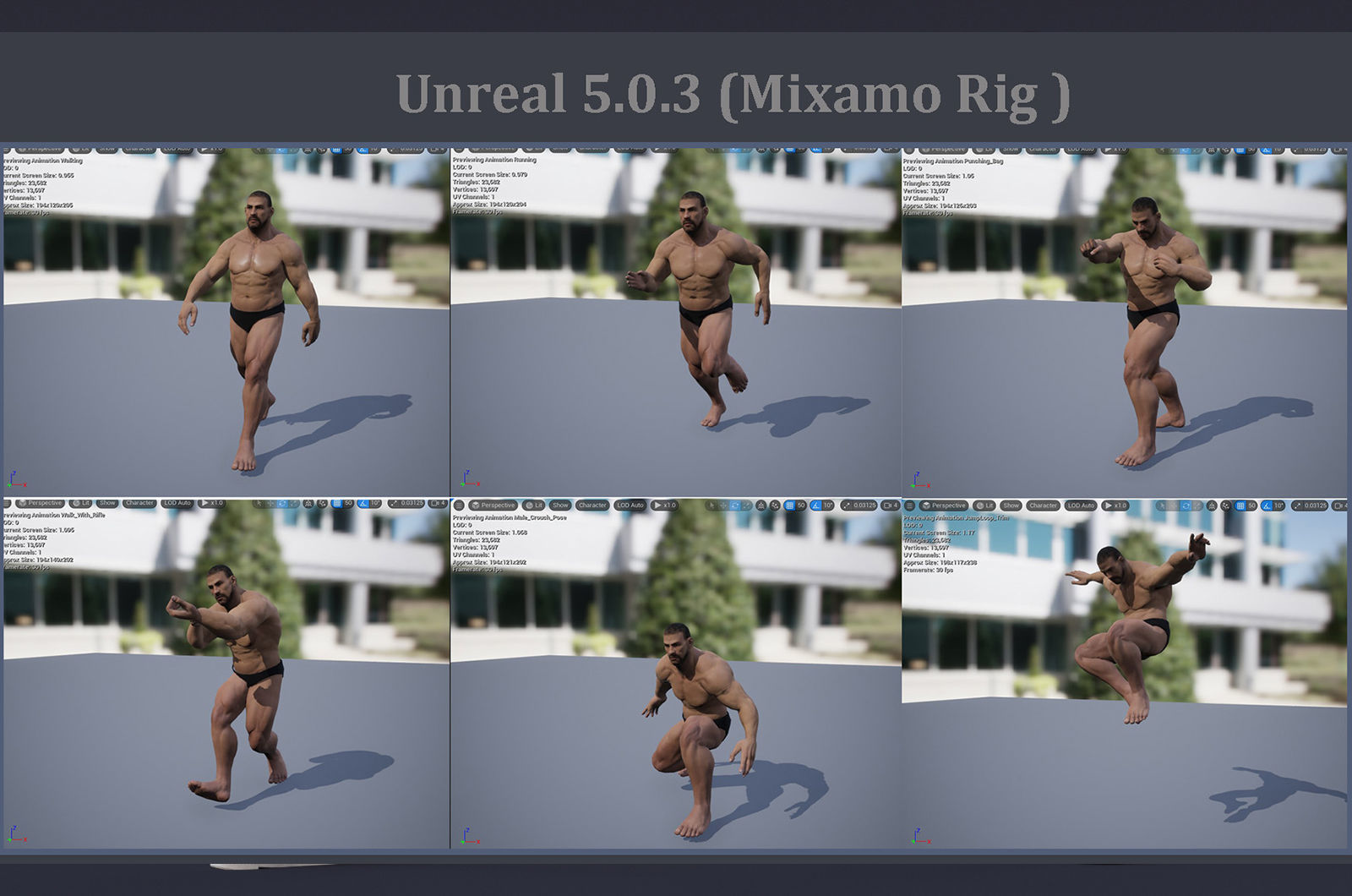 Male Base Heavy Rig Low-poly 3D model_15