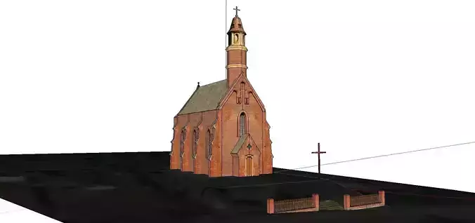 Architecture-Religion-God-Culture-Temple-068 church with cross in middle