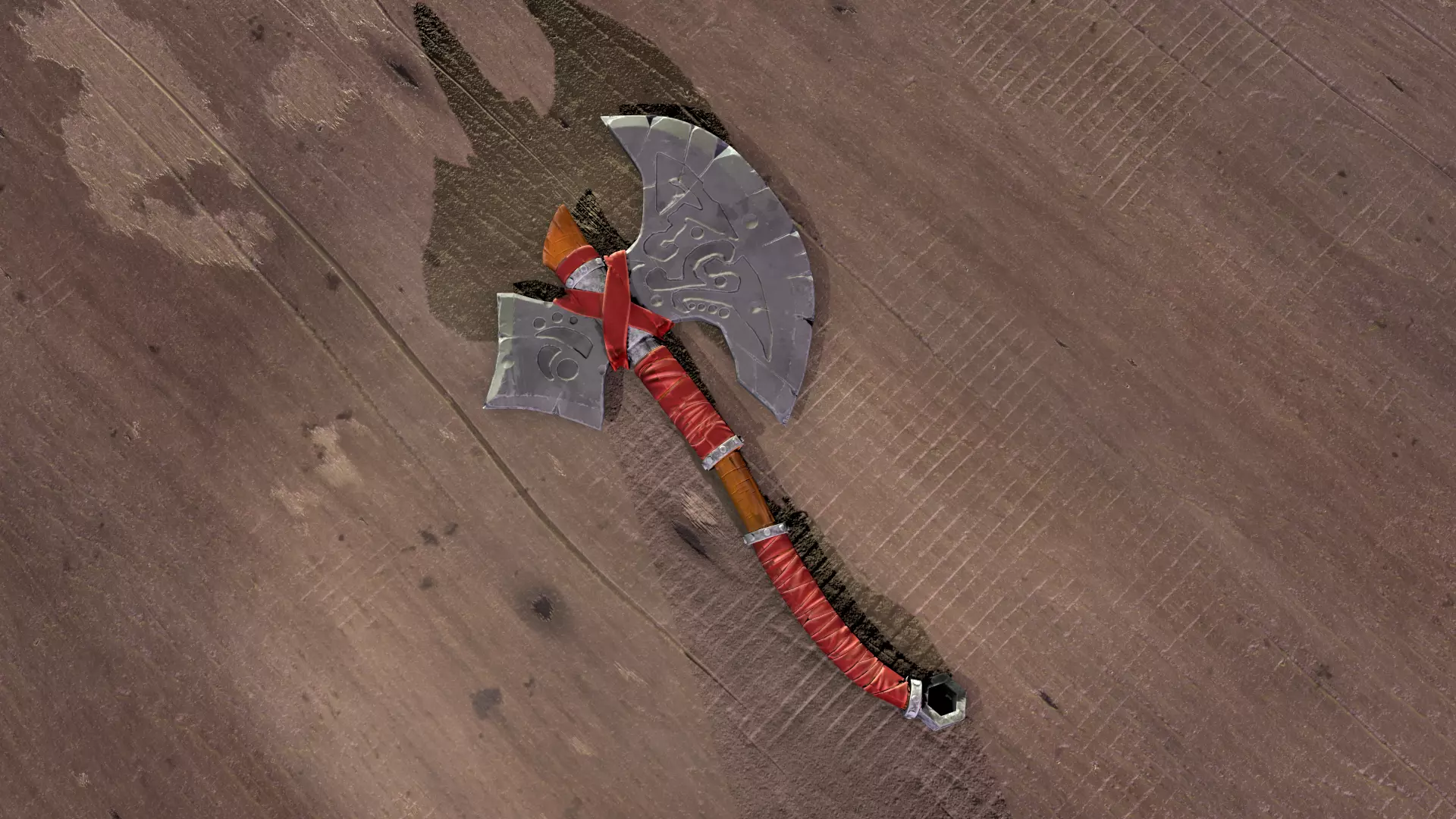 Stylized axe Low-poly 3D model