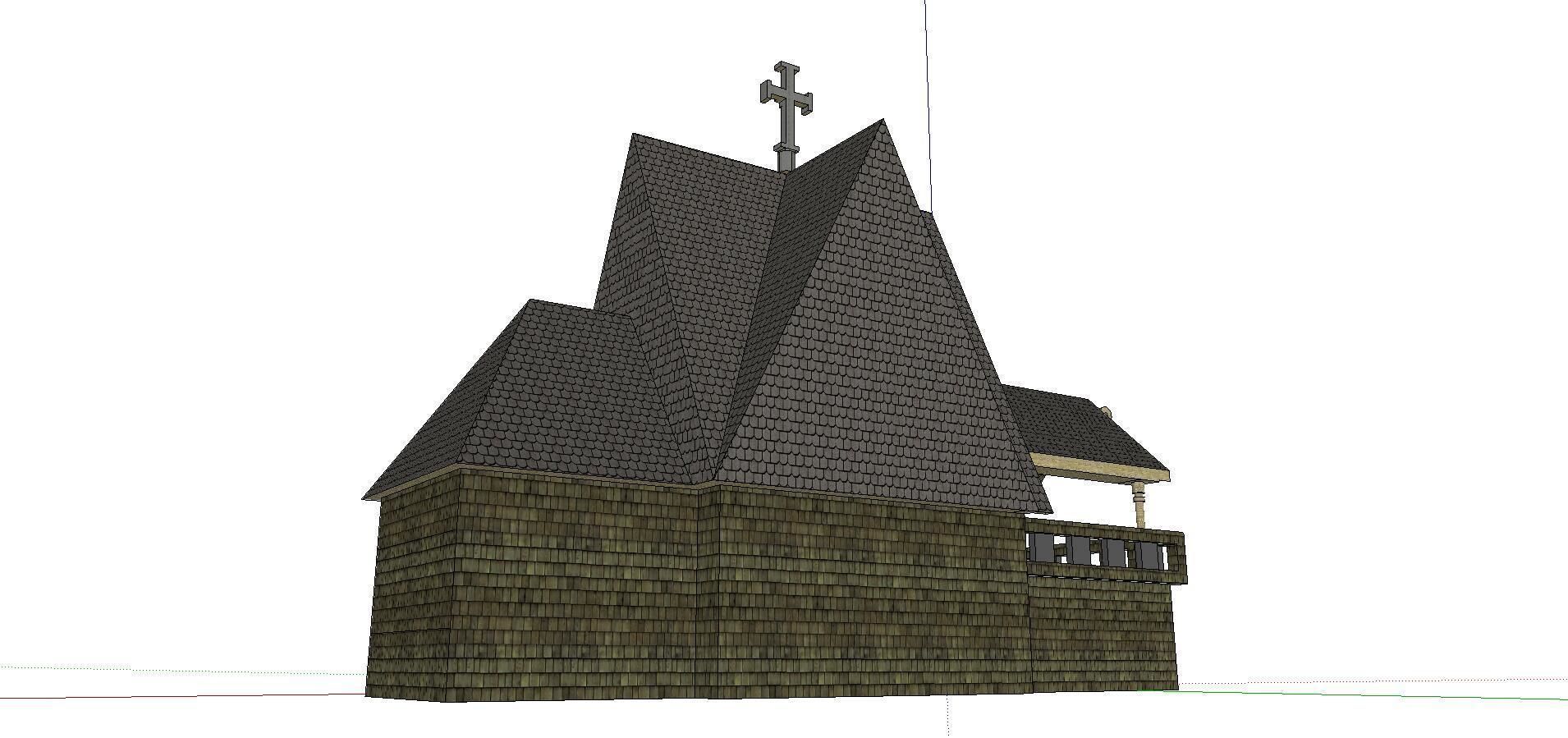 Architecture-Religion-God-Culture-Temple-075 gothic style house 3D model_2