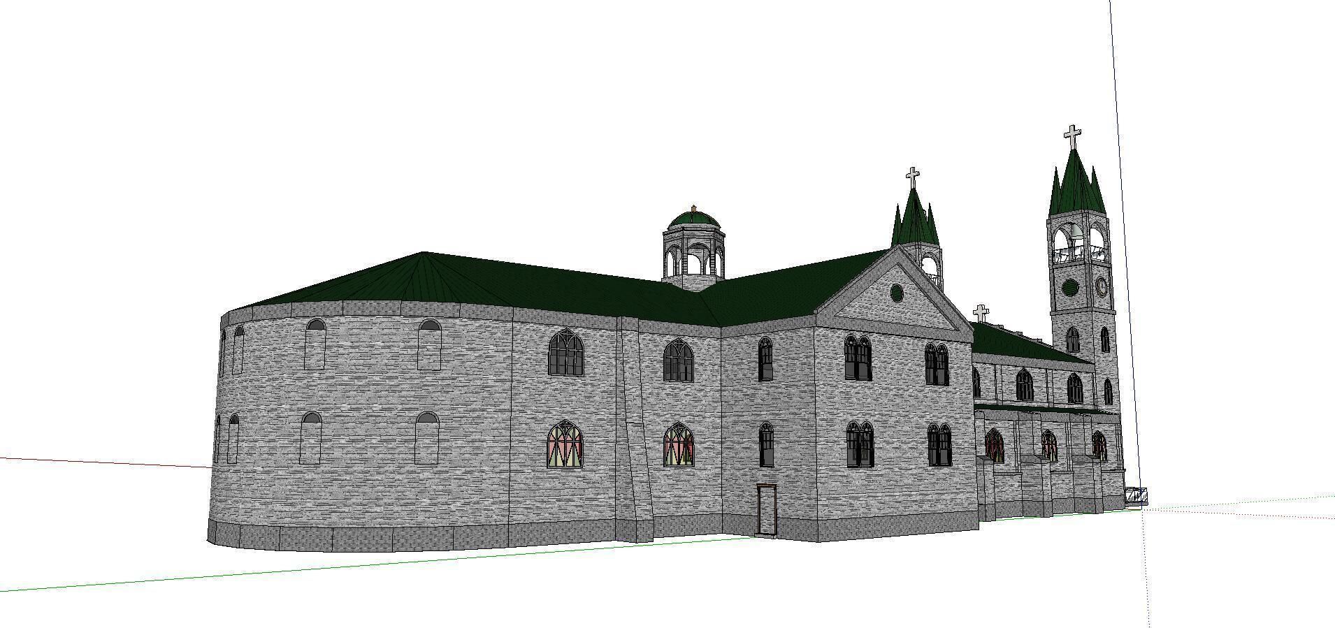 Architecture-Religion-God-Culture-Temple-076 church 3D model_2