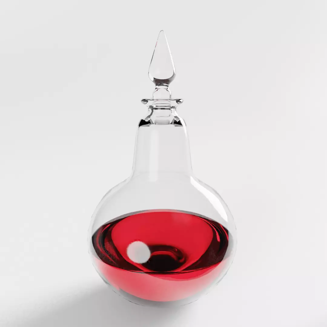 Victorian Chemist Bottle 3D model_0