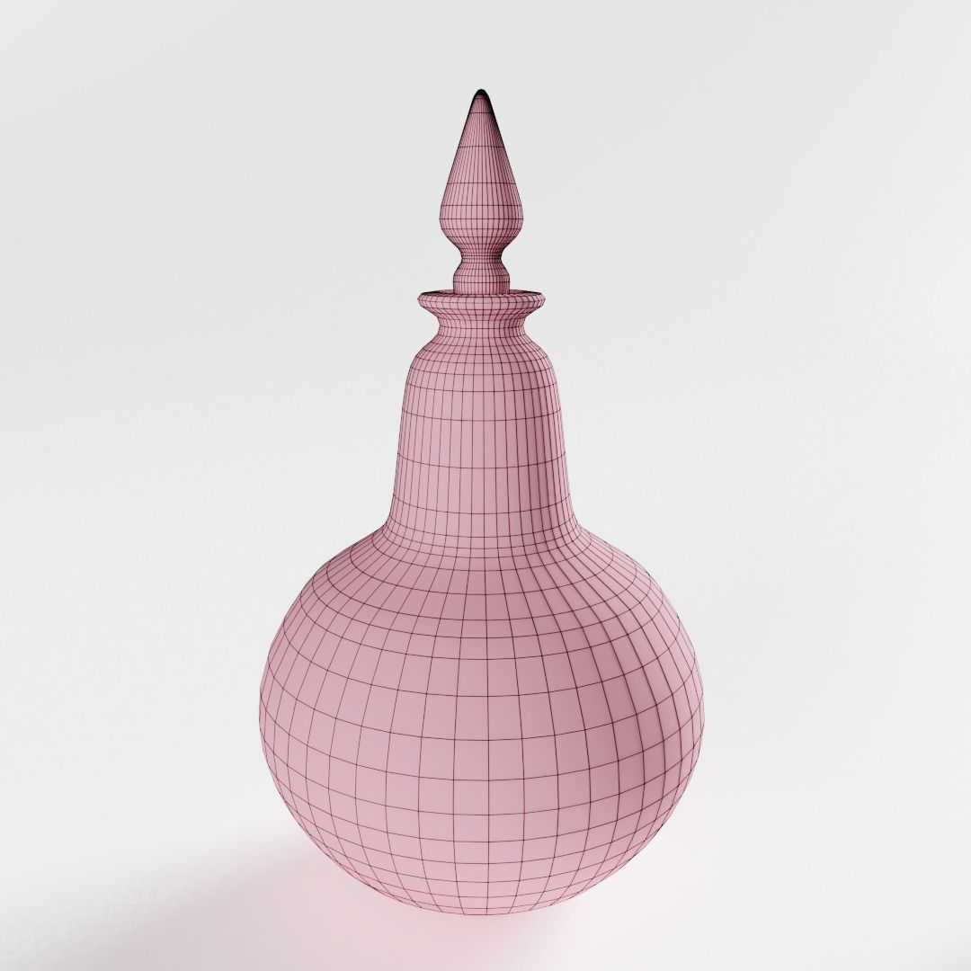 Victorian Chemist Bottle 3D model_2