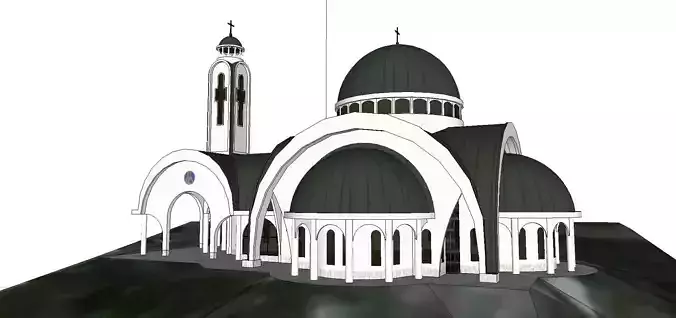 Architecture-Religion-God-Culture-Temple-086 church 3D model