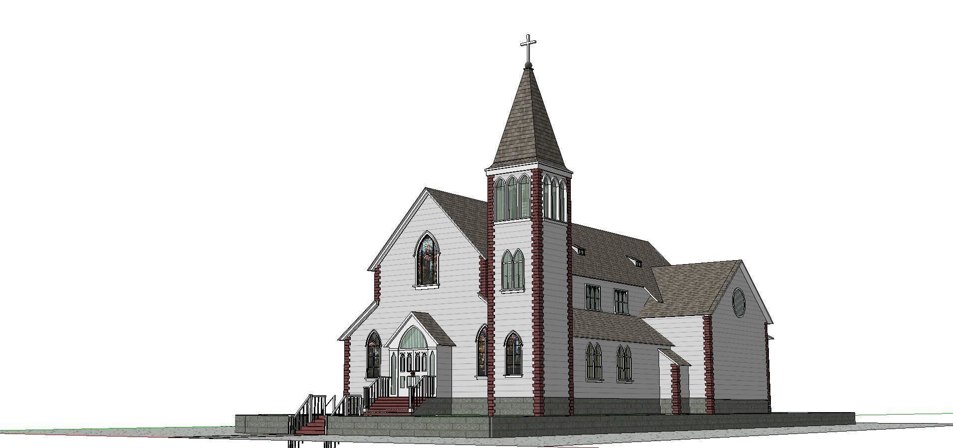 Architecture-Religion-God-Culture-Temple-092 church 3D model_1