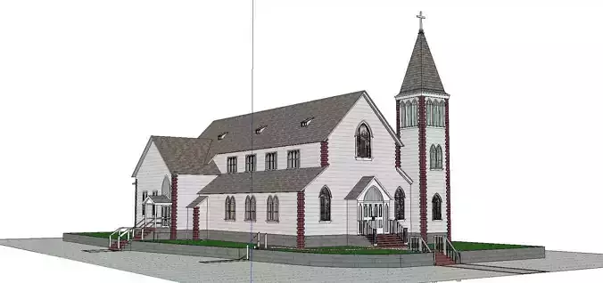 Architecture-Religion-God-Culture-Temple-092 church 3D model
