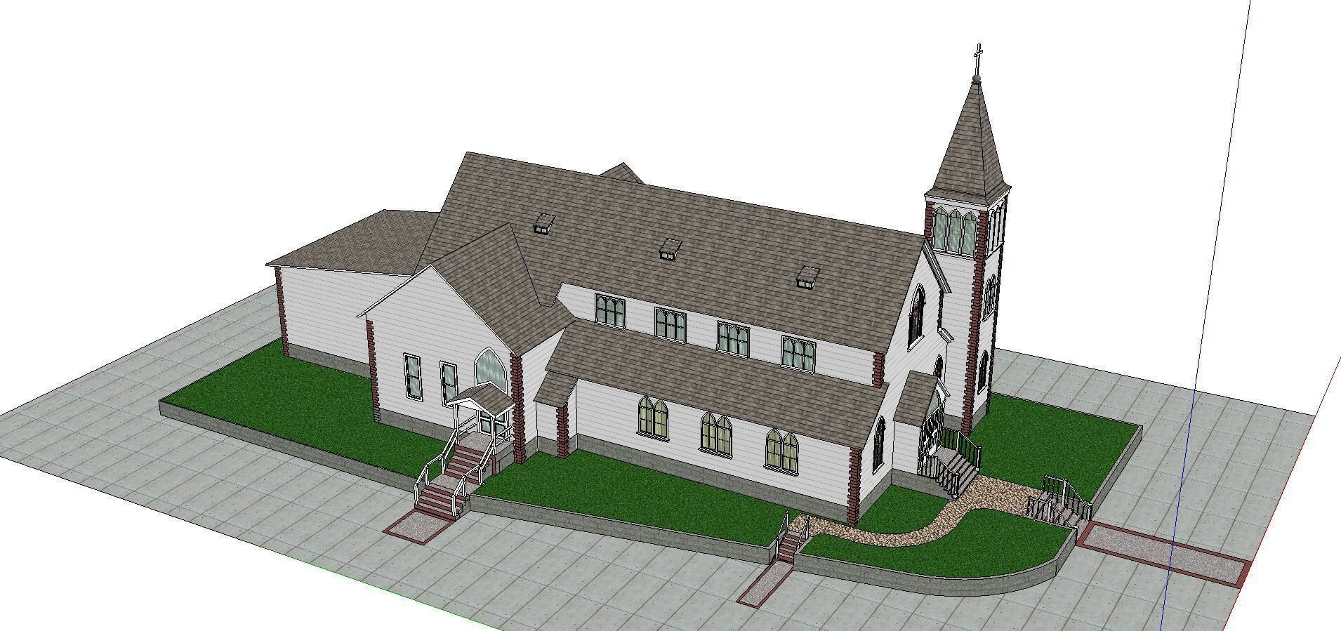 Architecture-Religion-God-Culture-Temple-092 church 3D model_4