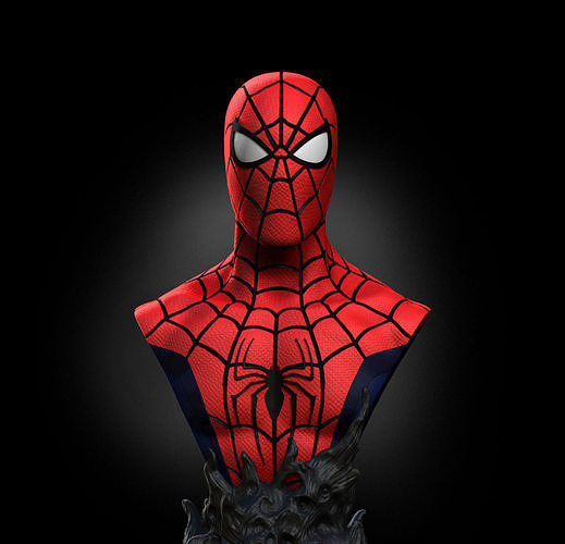 Spiderman Bust 3D print model