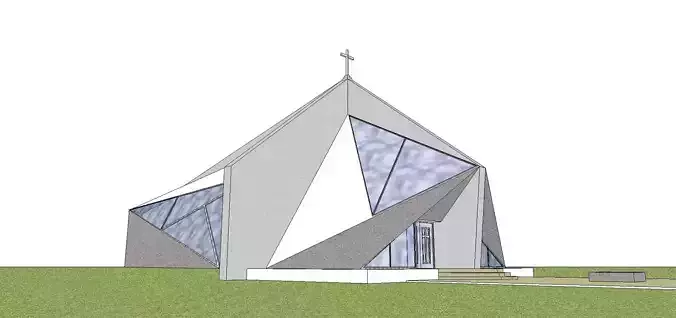 Architecture-Religion-God-Culture-Temple-093 church with triangular shape