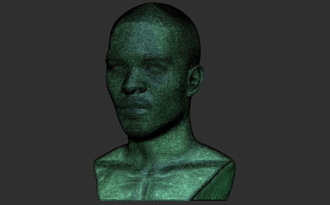TI rapper bust 3D printing ready stl obj formats 3D print model_29