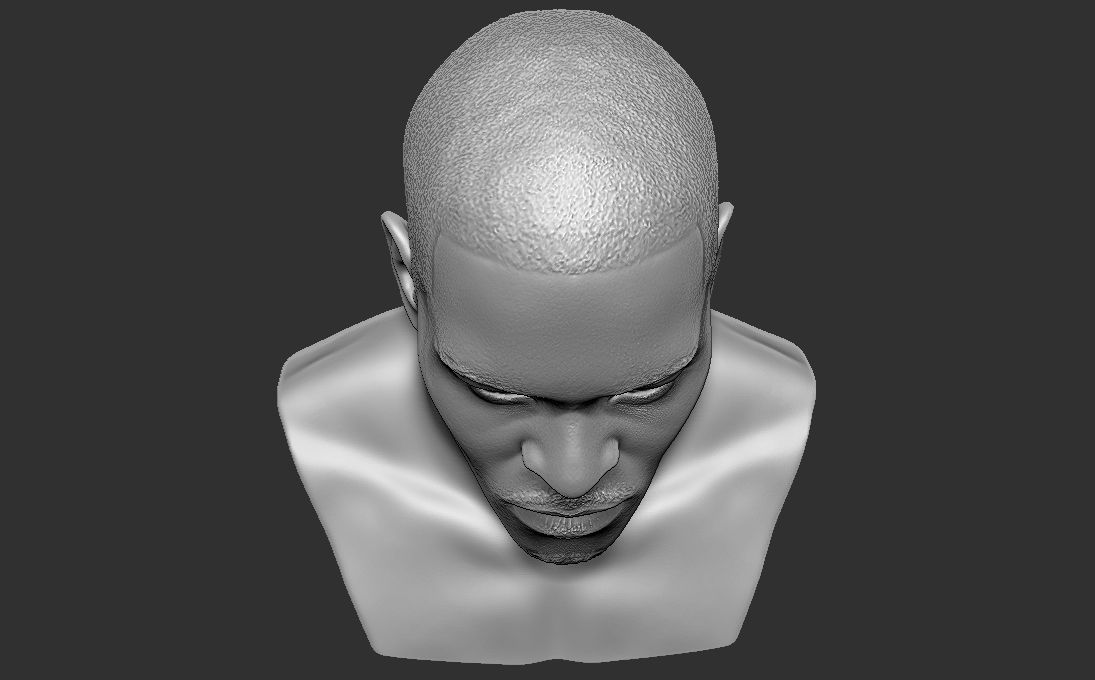 TI rapper bust 3D printing ready stl obj formats 3D print model_19