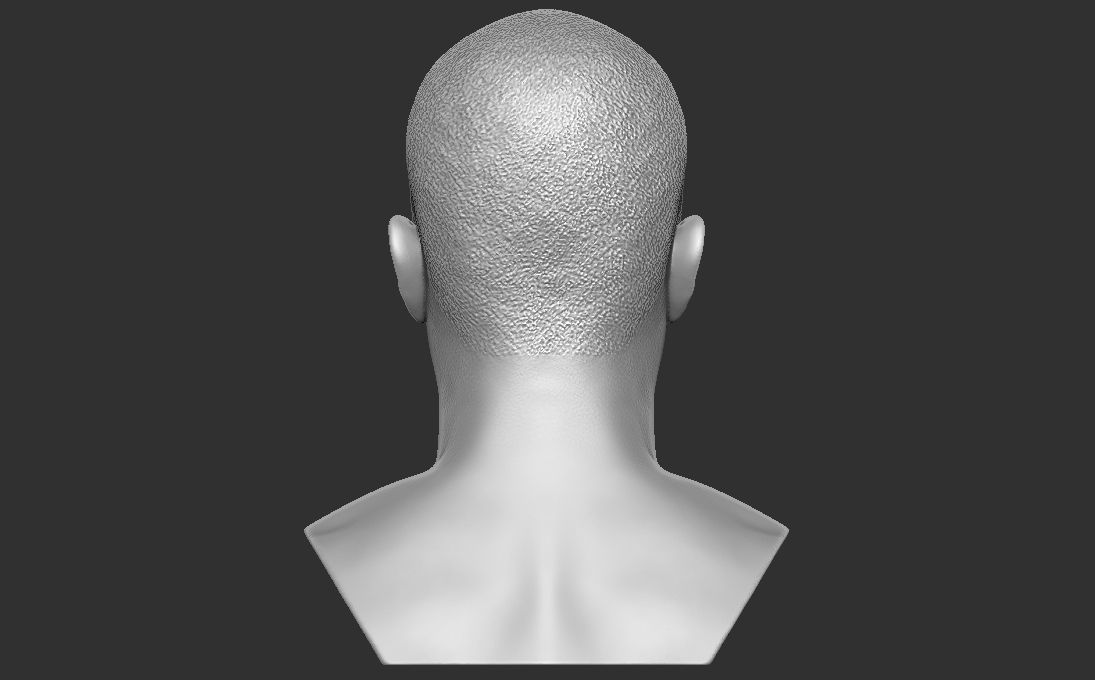 TI rapper bust 3D printing ready stl obj formats 3D print model_11