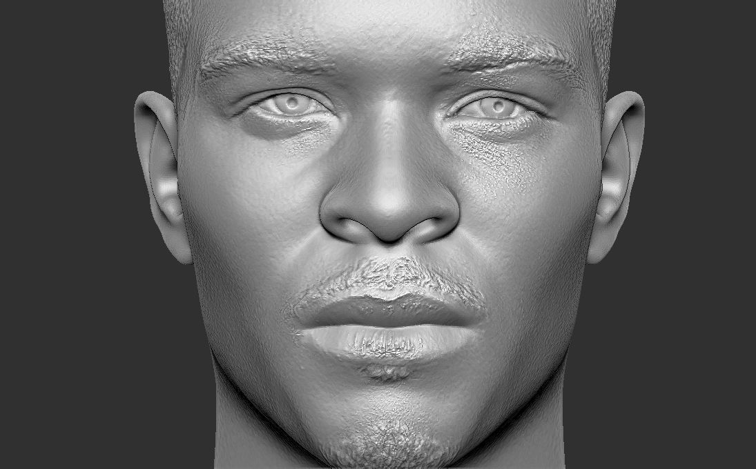 TI rapper bust 3D printing ready stl obj formats 3D print model_23