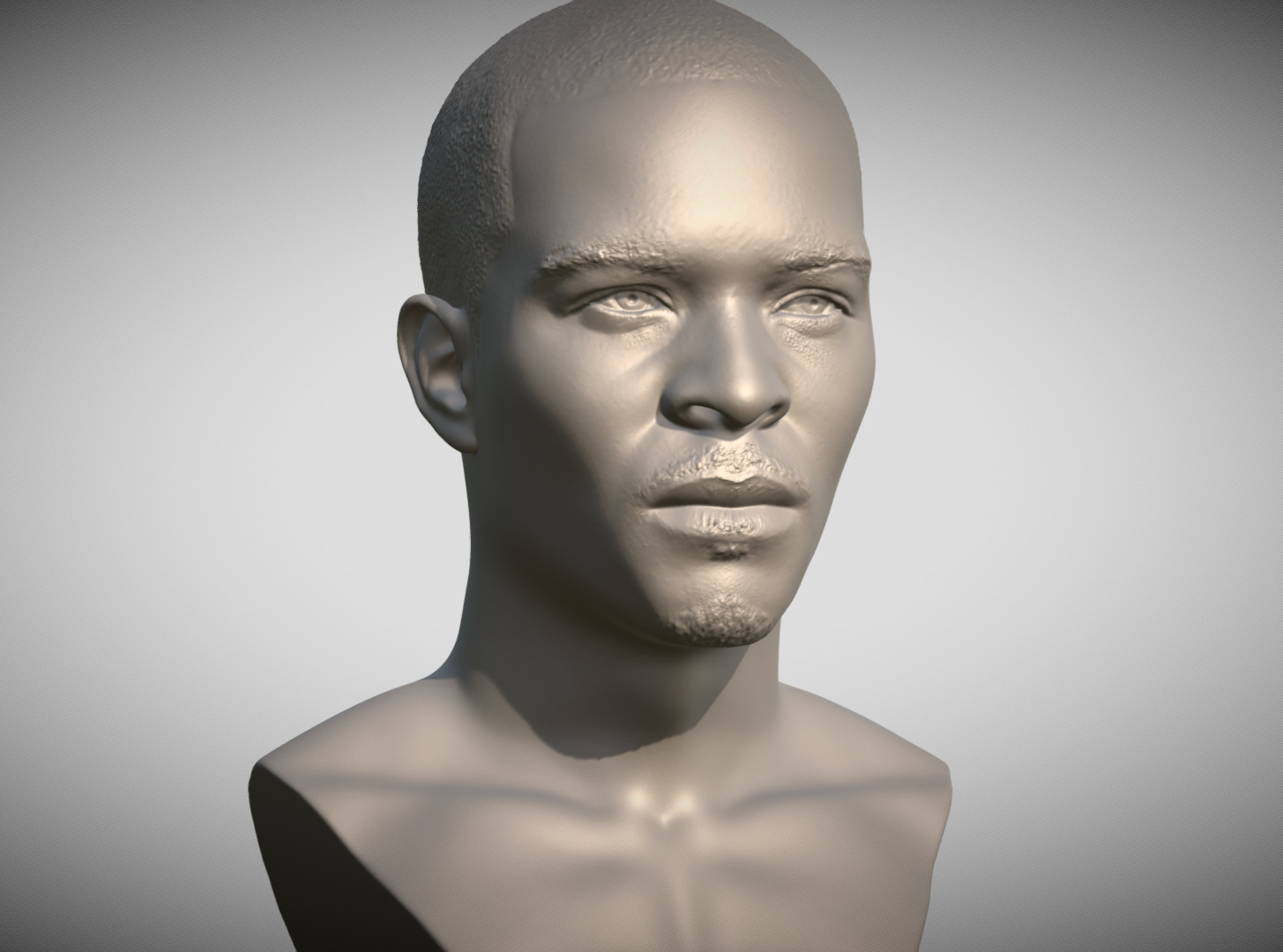 TI rapper bust 3D printing ready stl obj formats 3D print model_4