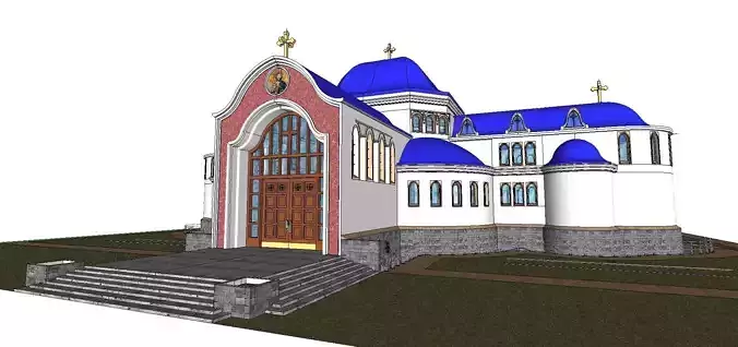 Architecture-Religion-God-Culture-Temple-095 church with domes