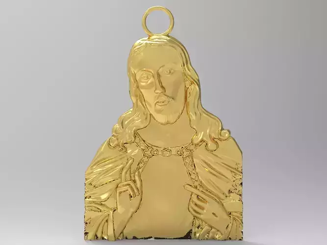 Jesus Pendant 3D print model