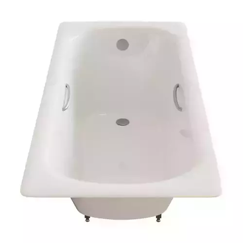 Steel bathtub Roca Princess N 170 75 cm with holes for handles 3D model