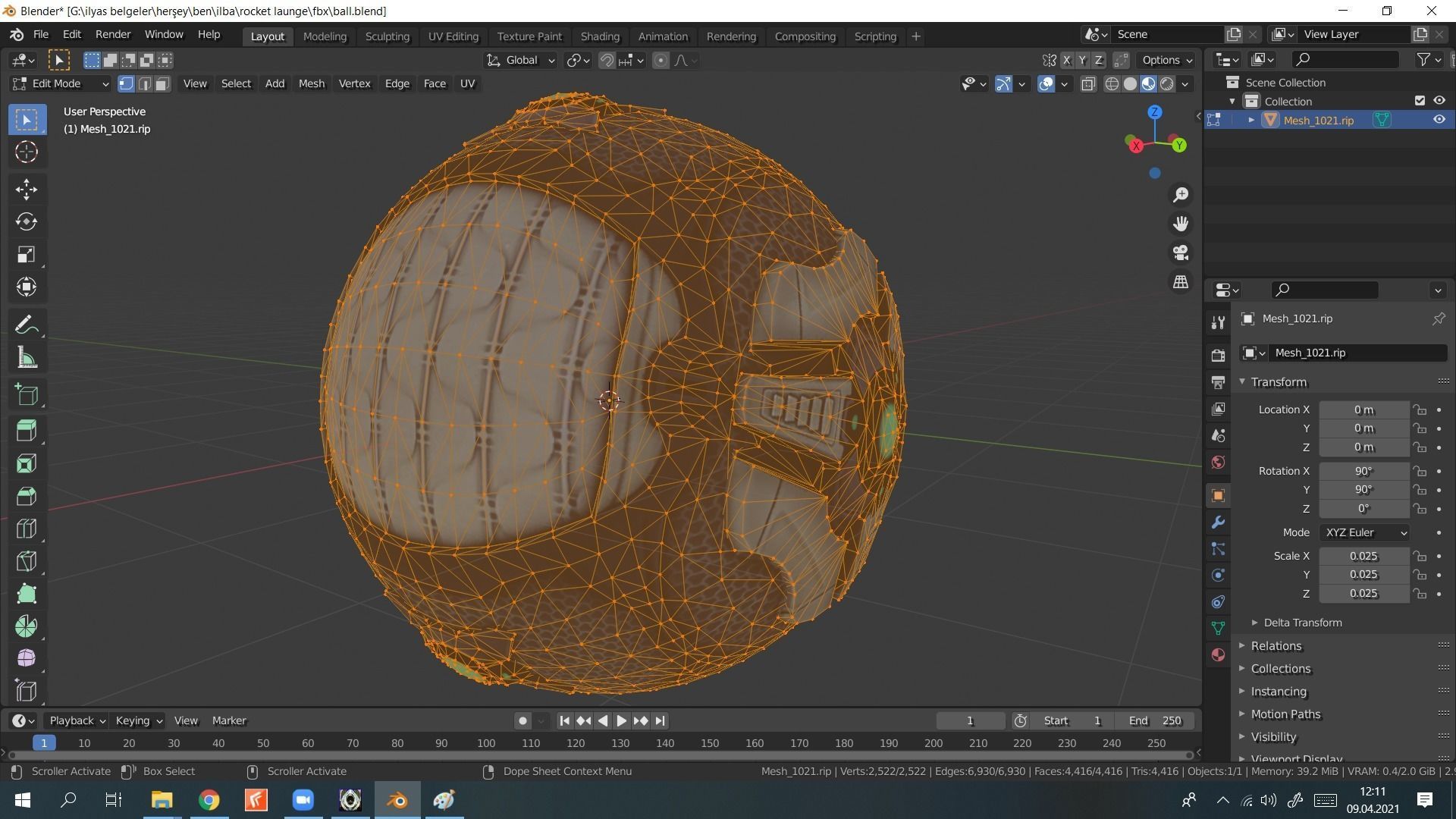 FREE 3D MODEL Rocket League Ball Free low-poly 3D model_3