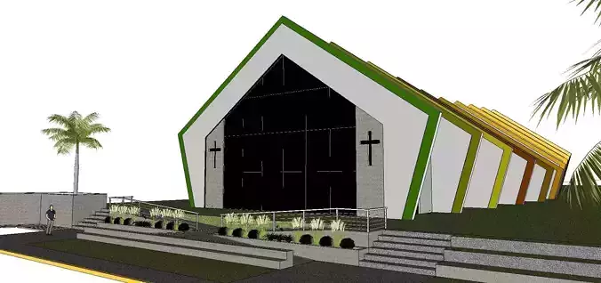 Architecture-Religion-God-Culture-Temple-0101 church with stripes