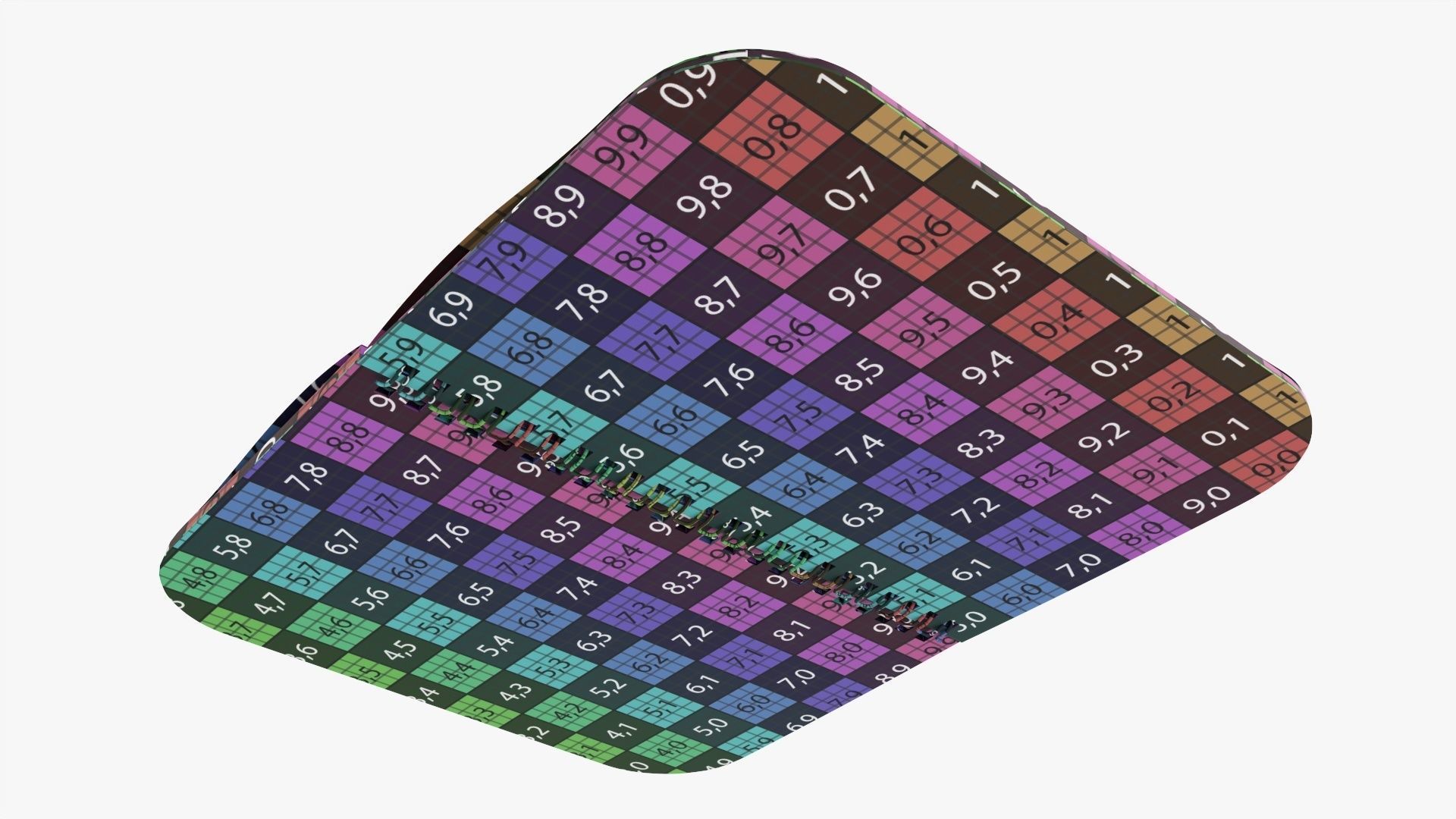 Notebook pad with spiral 05 opened 3D model_11