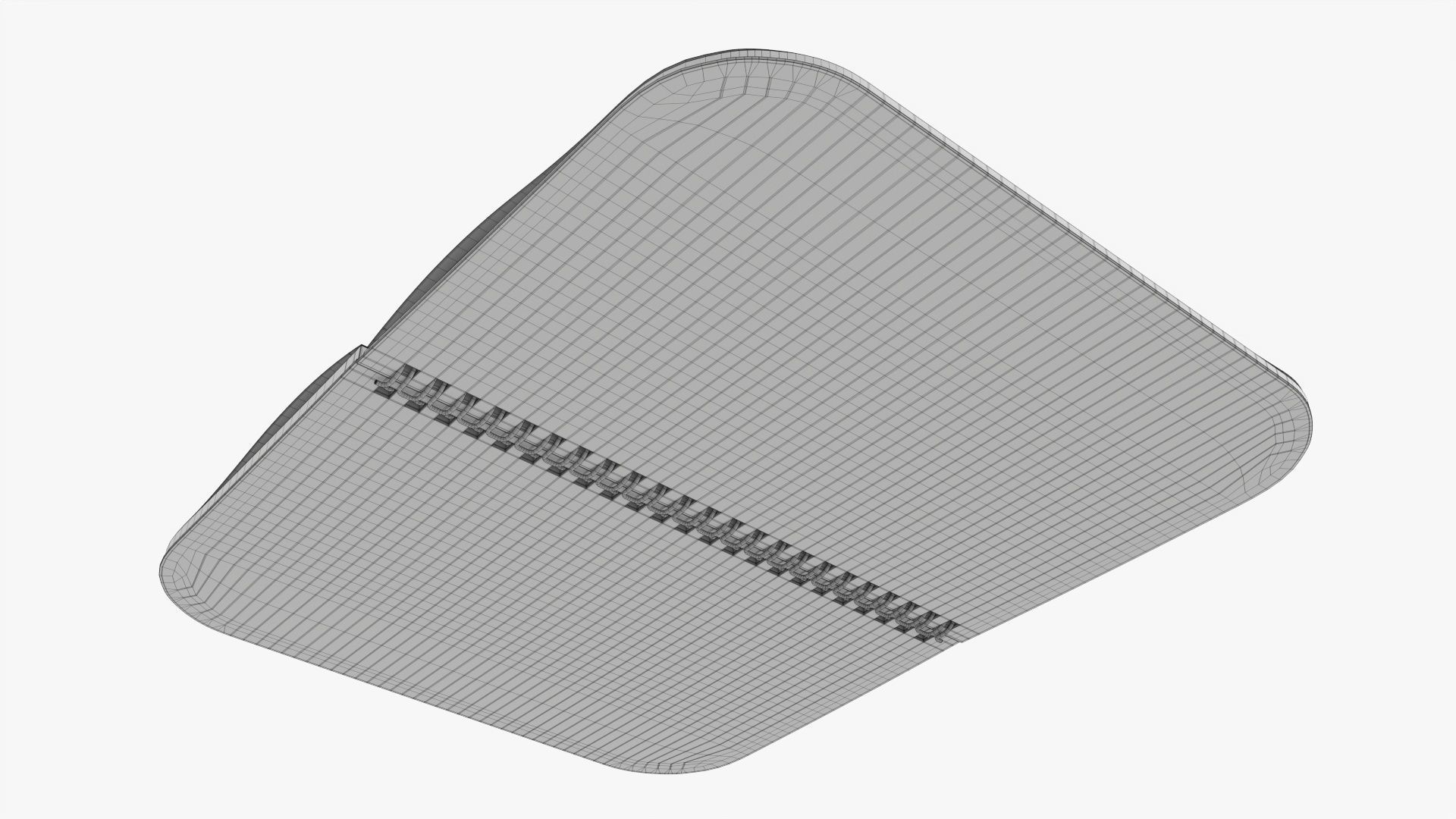 Notebook pad with spiral 05 opened 3D model_8