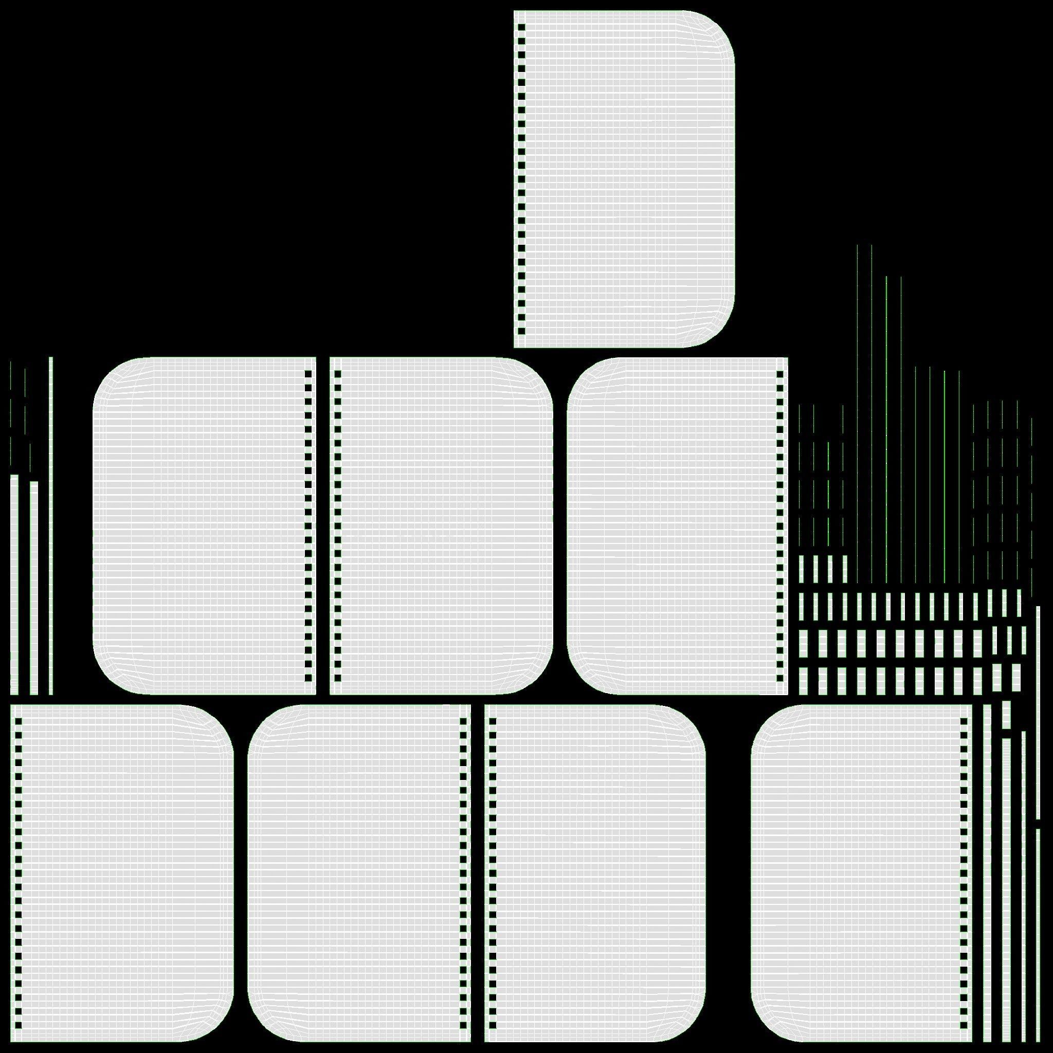 Notebook pad with spiral 05 opened 3D model_14