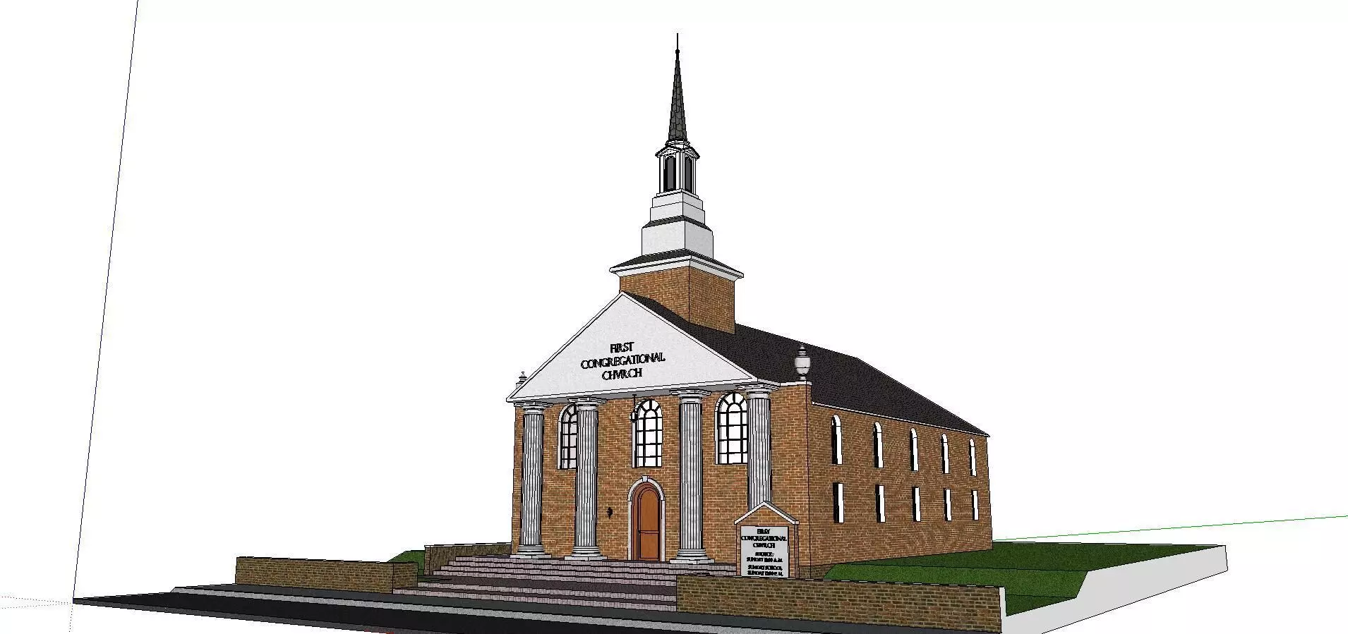 Architecture-Religion-God-Culture-Temple-0104 church with ste... 3D model_0