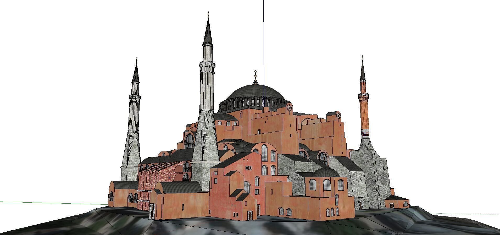 Architecture-Religion-God-Culture-Temple-0105 mosque in istanbul 3D model_1