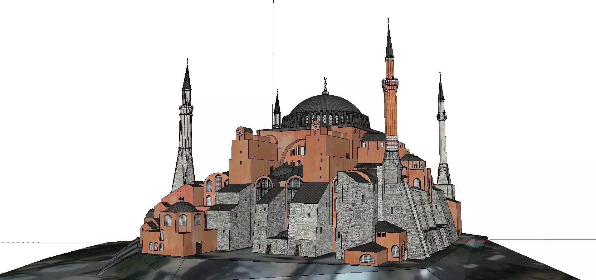 Architecture-Religion-God-Culture-Temple-0105 mosque in istanbul 3D model_0