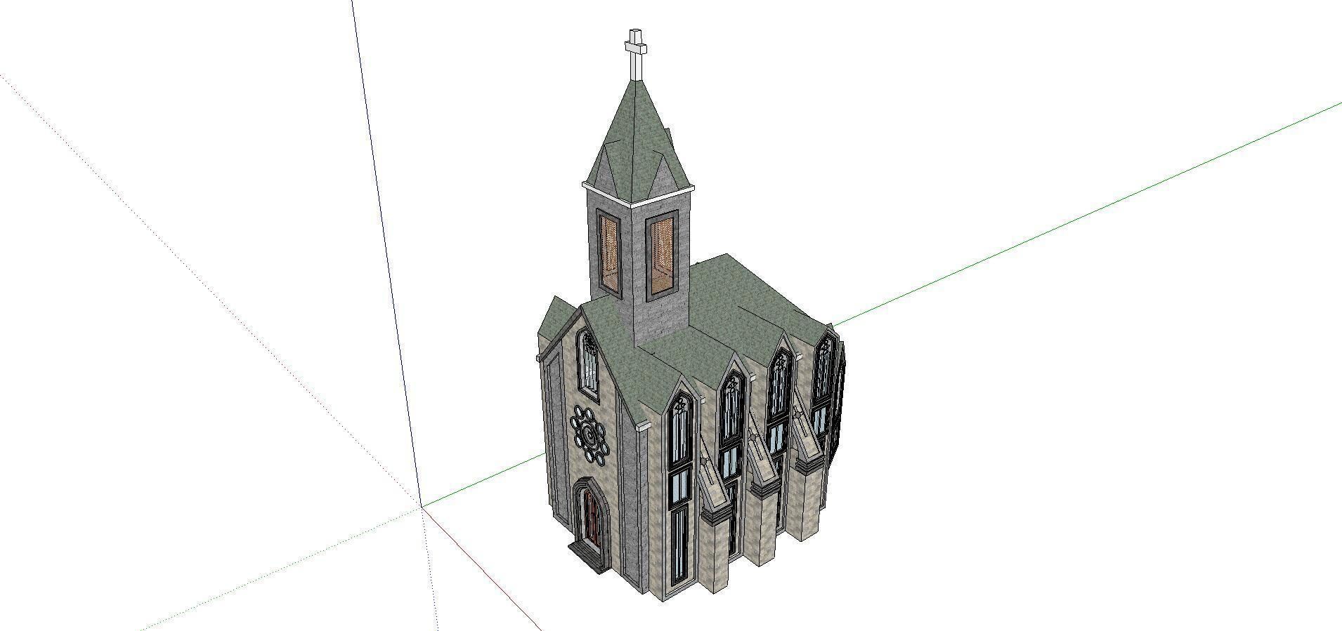 Architecture-Religion-God-Culture-Temple-0106 church 3D model_4