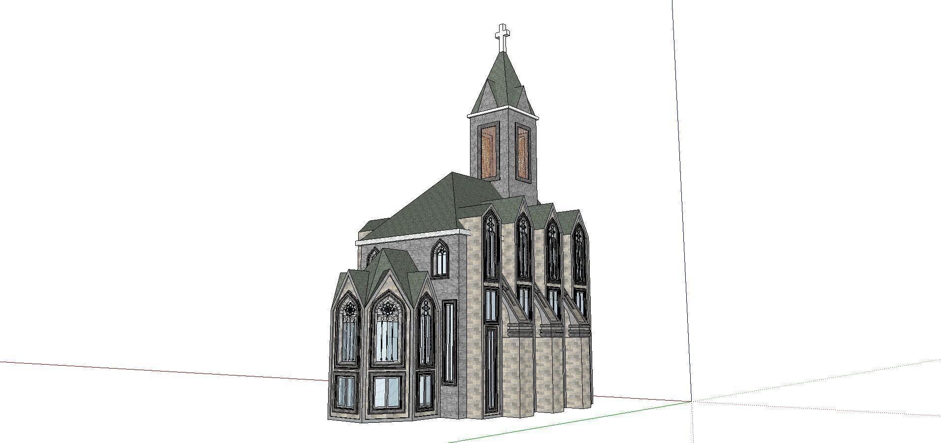 Architecture-Religion-God-Culture-Temple-0106 church 3D model_2