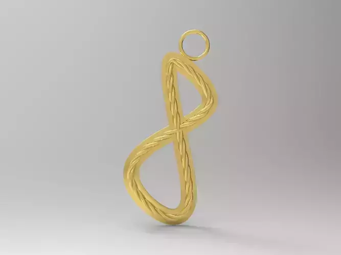 Pendant eight number 8 Free 3D print model