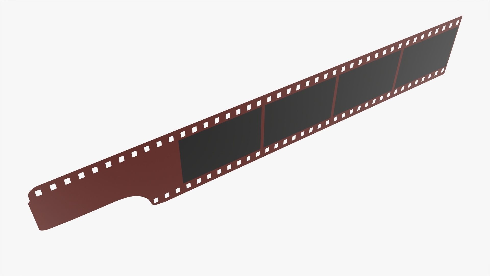 Photographic film mockup 03 3D model_2