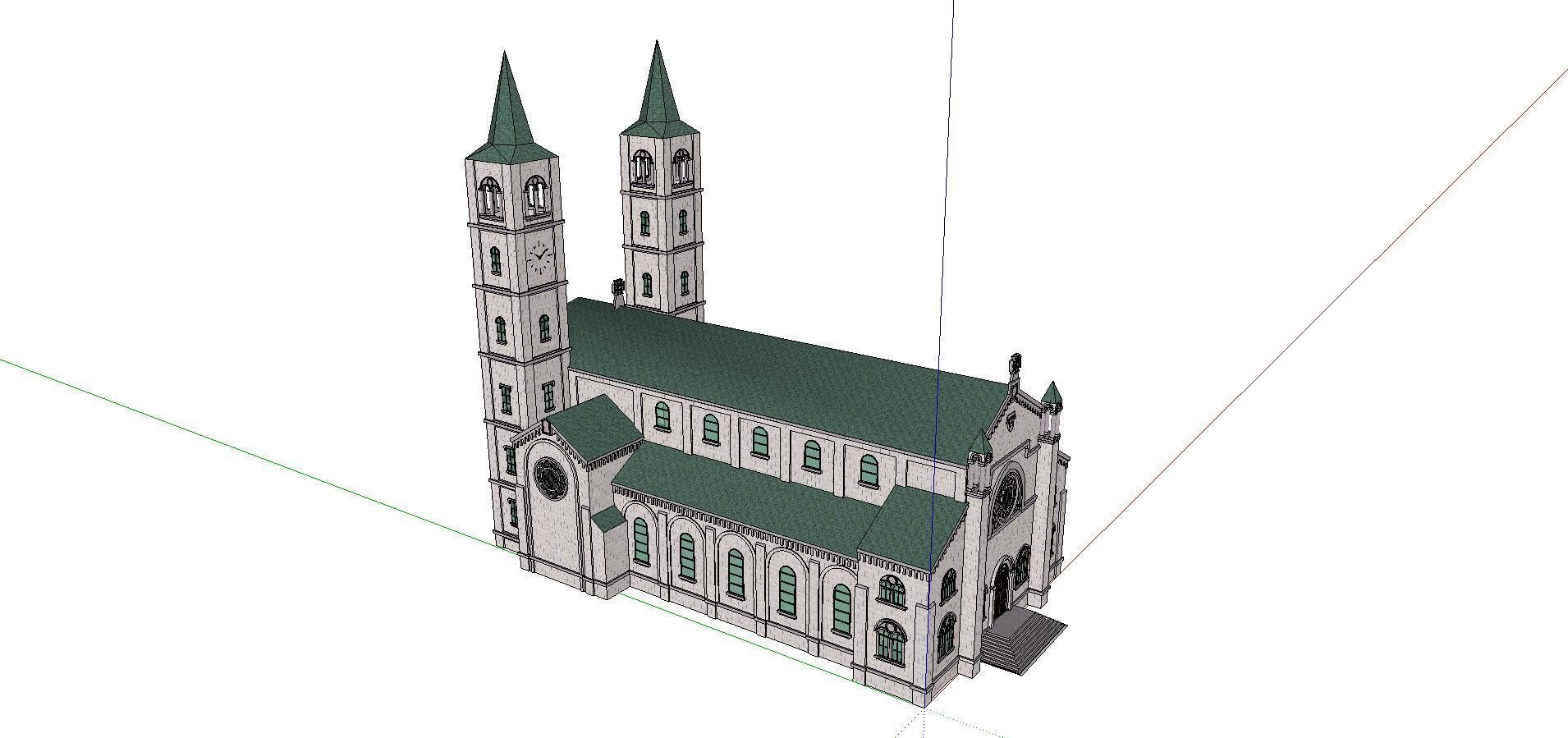 Architecture-Religion-God-Culture-Temple-0110 church 3D model_4