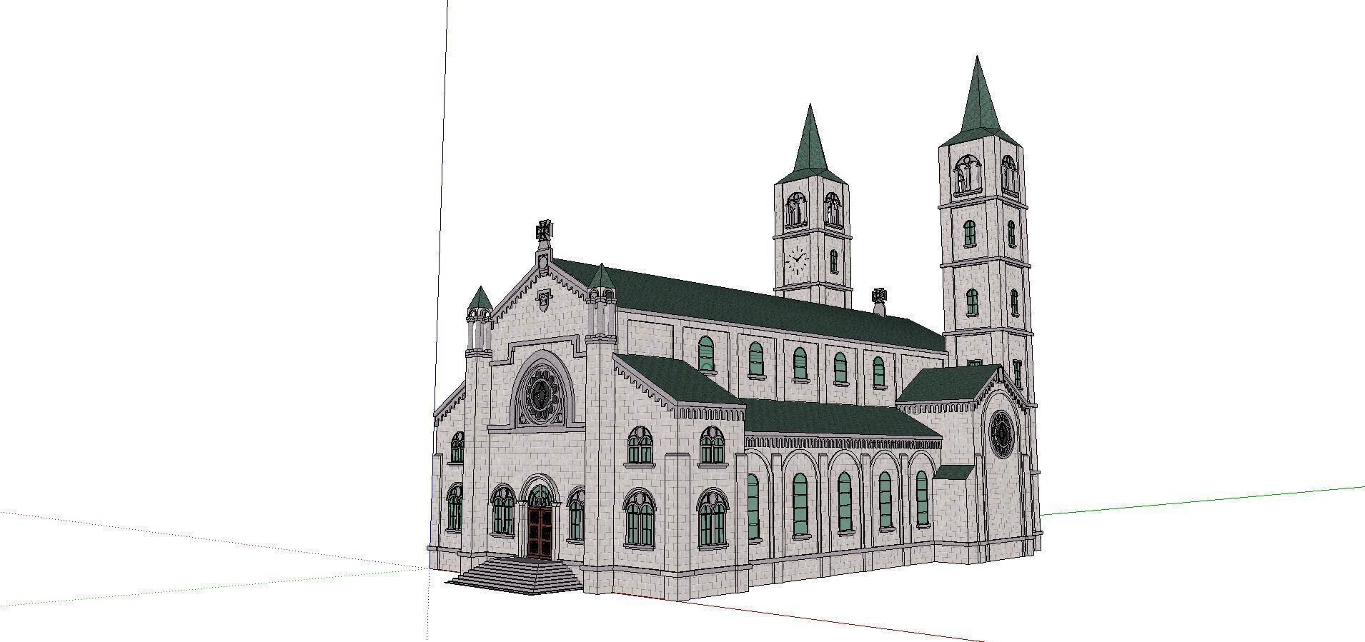 Architecture-Religion-God-Culture-Temple-0110 church 3D model_1