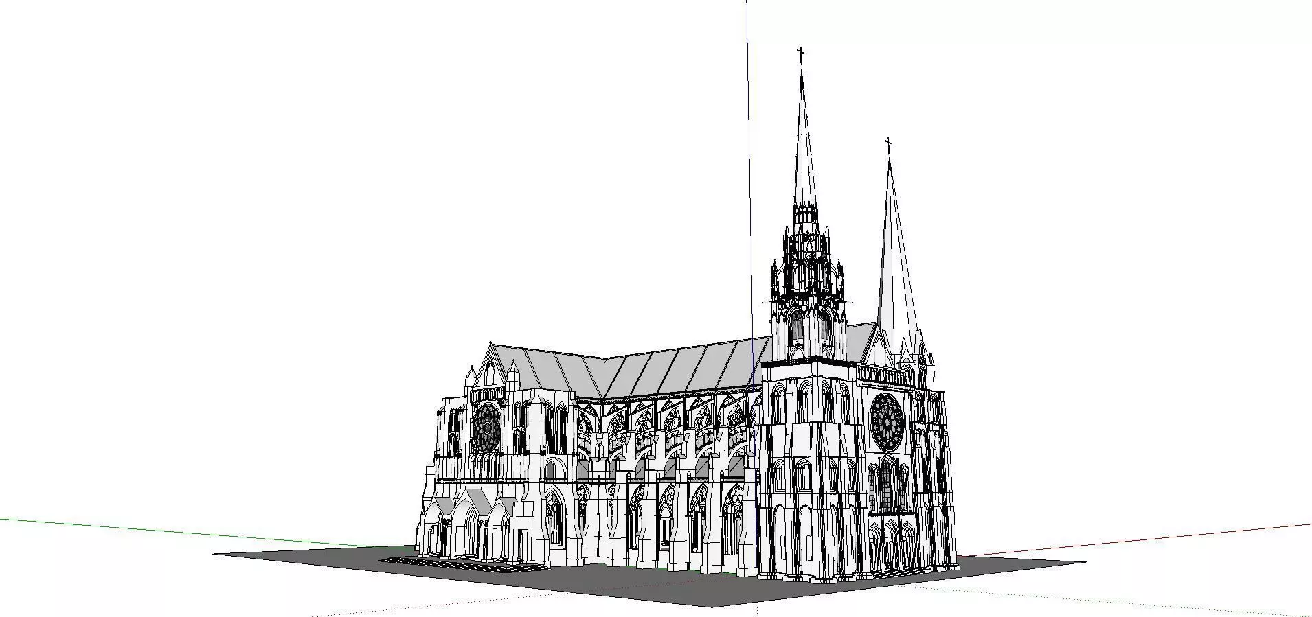 Architecture-Religion-God-Culture-Temple-0111 paris cathedral 3D model_0