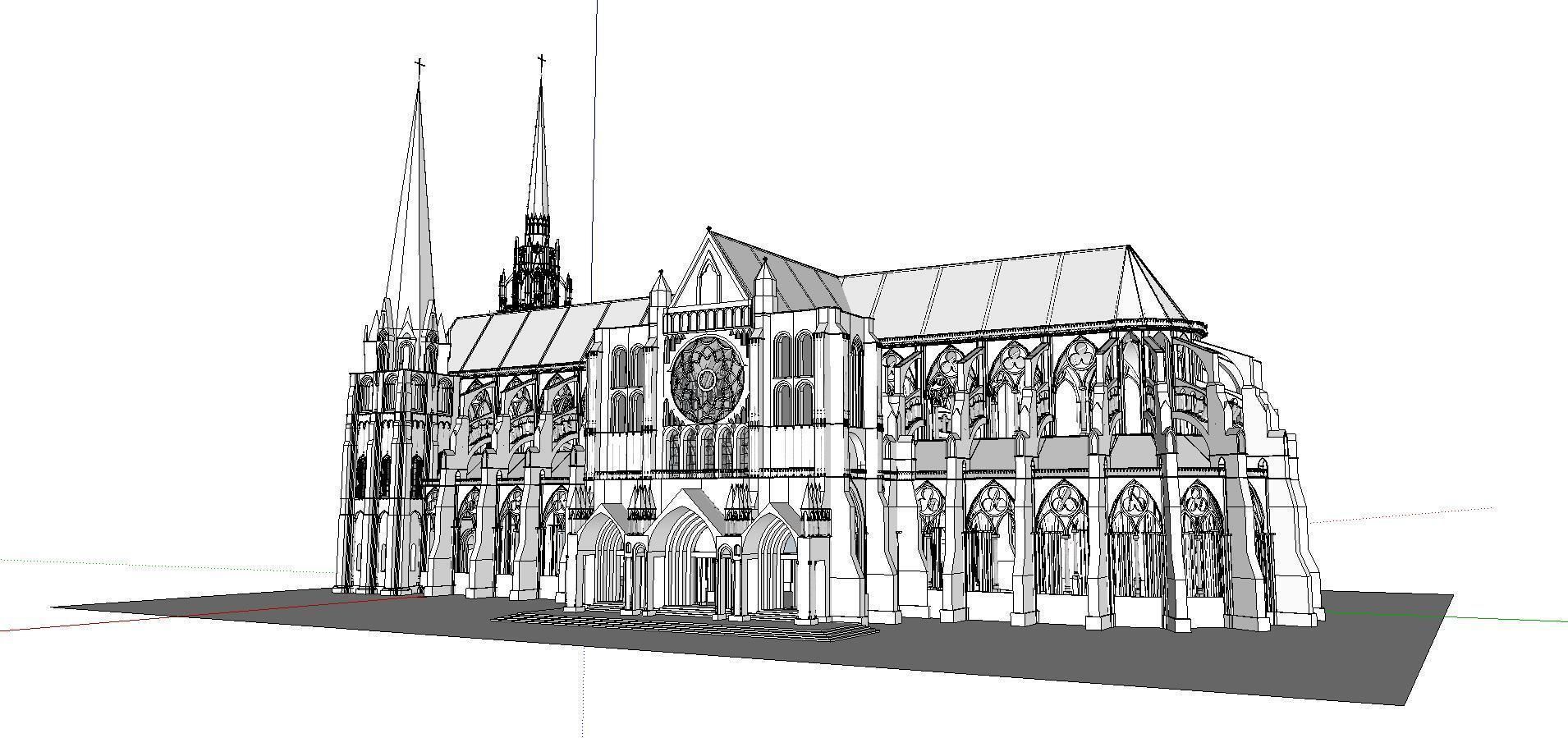 Architecture-Religion-God-Culture-Temple-0111 paris cathedral 3D model_2