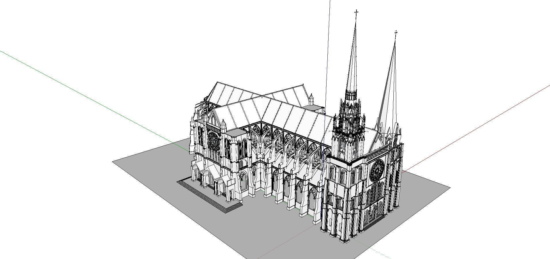 Architecture-Religion-God-Culture-Temple-0111 paris cathedral 3D model_4