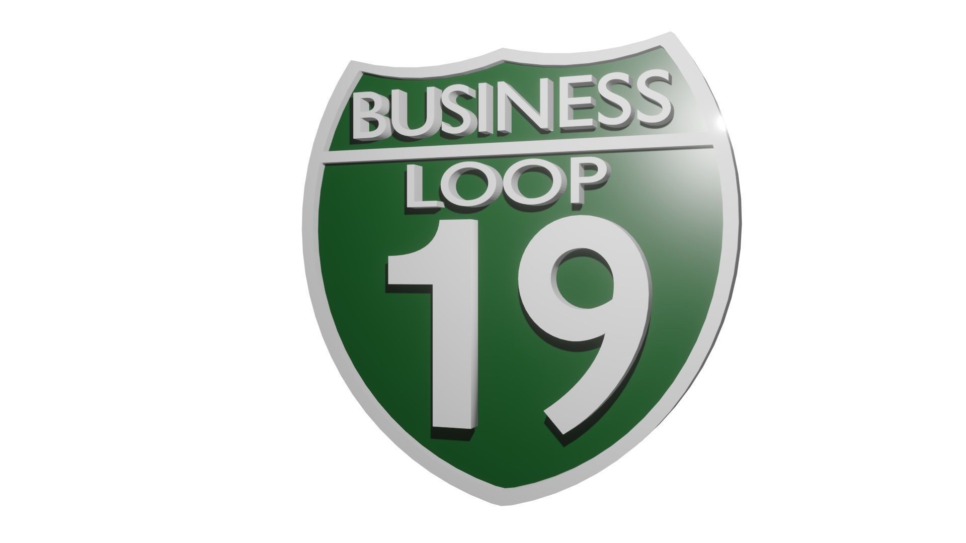 Sign Business Loop 19 3D model_3