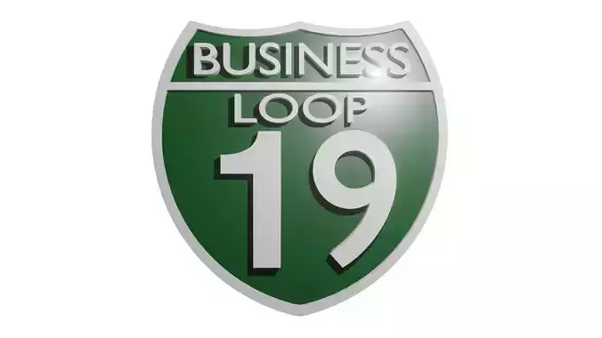 Sign Business Loop 19 3D model