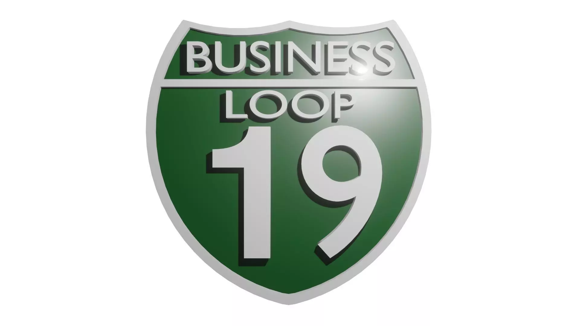 Sign Business Loop 19 3D model_0