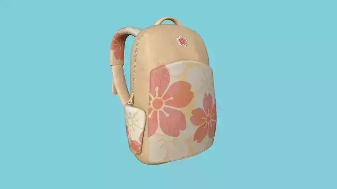 Flowers Pattern Backpack - Character Fashion Design