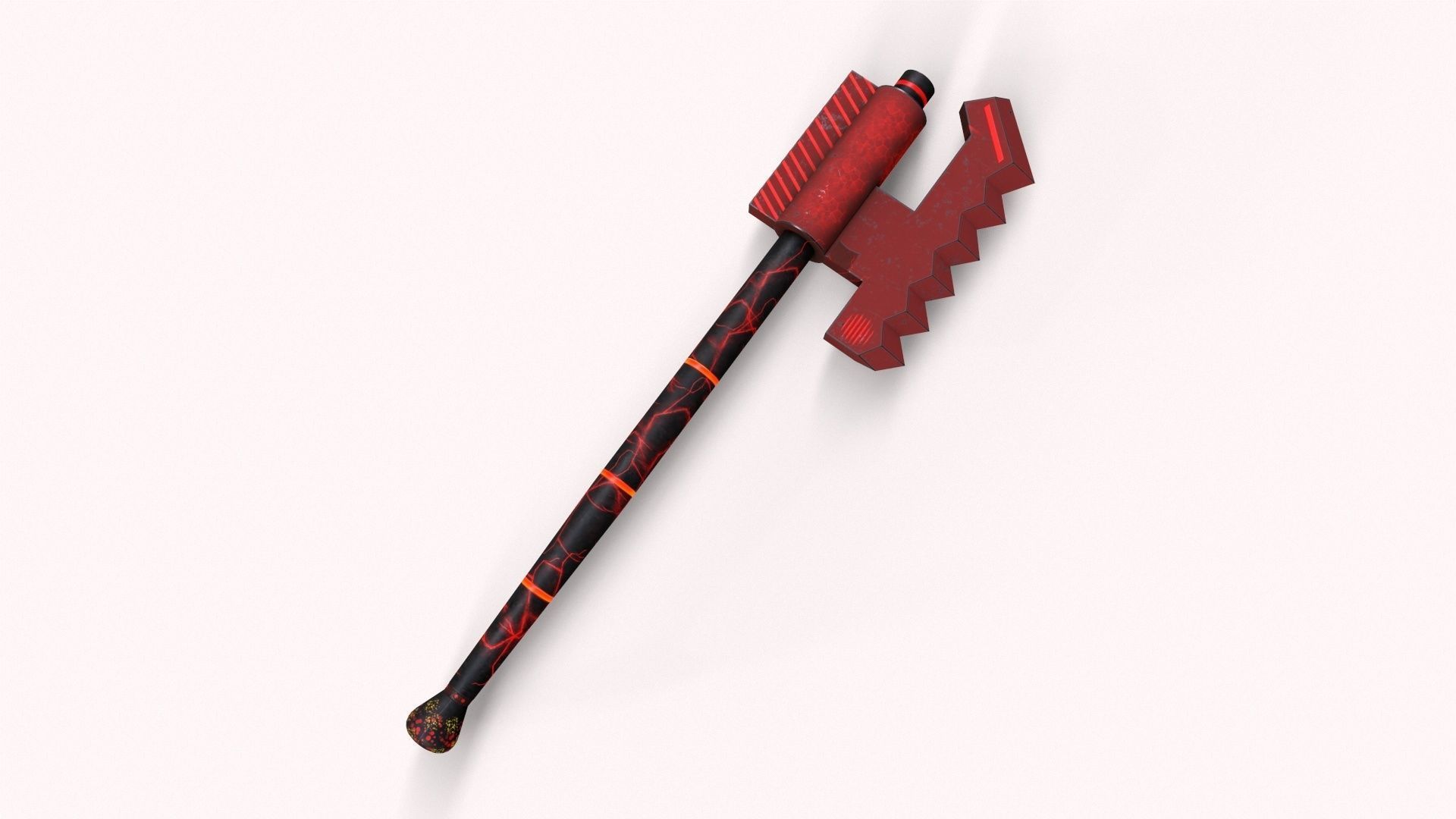 Sci-Fi Axe V2 Low-poly 3D model_12