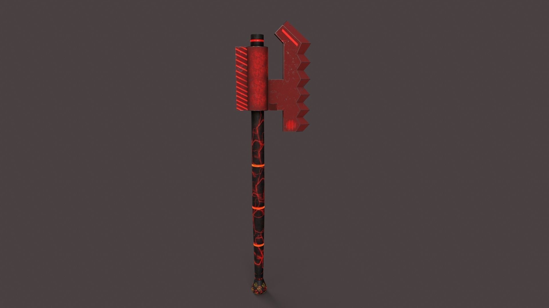 Sci-Fi Axe V2 Low-poly 3D model_2